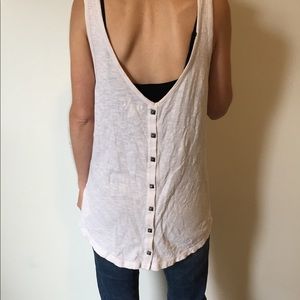 Quicksilver White Tank Top